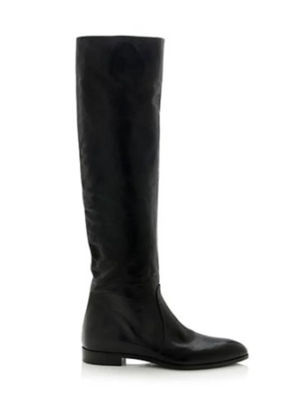 NEW Prada Tall Shaft Knee High Riding Boots - Leather - Black - sz 38.5 - $1990